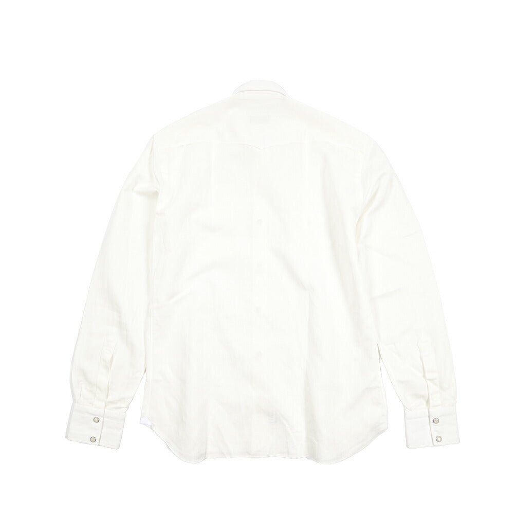 BARBA DANDYLIFE リネン混コットン ホリゾンタルカラーシャツ｜435638｜GUARDAROBA MILANO OFFICIAL STORE