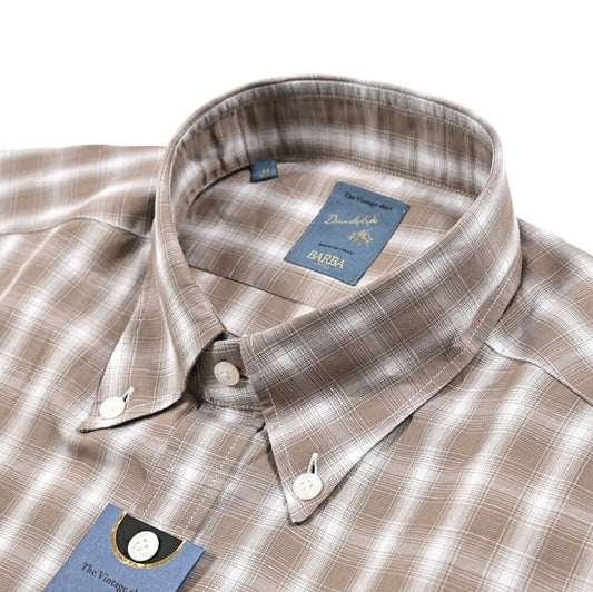 BARBA DANDYLIFE リネン混コットン ボタンダウンシャツ｜435669｜GUARDAROBA MILANO OFFICIAL STORE