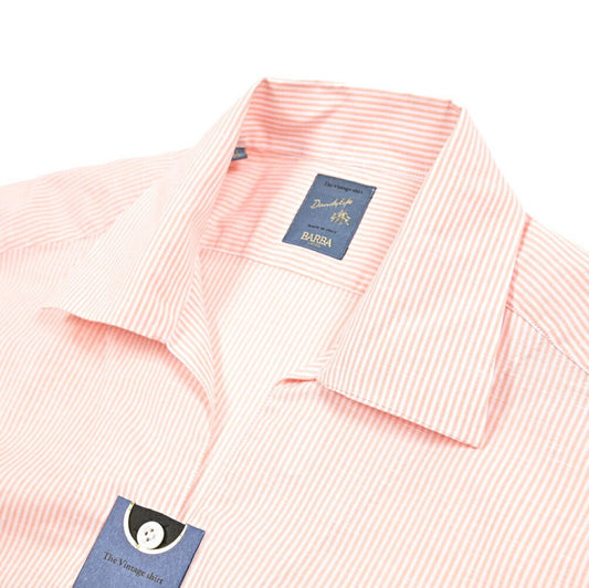 BARBA DANDYLIFE リネン混コットン 半袖プルオーバーシャツ｜435681｜GUARDAROBA MILANO OFFICIAL STORE