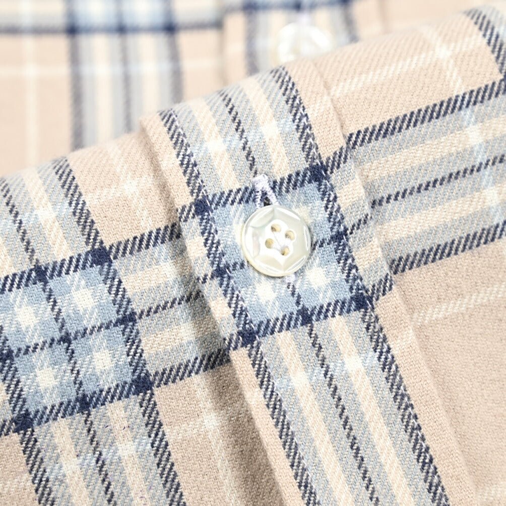 BARBA DANDYLIFE コットンフランネル ホリゾンタルカラーシャツ / The Vintage Shirt｜435688｜GUARDAROBA MILANO OFFICIAL STORE
