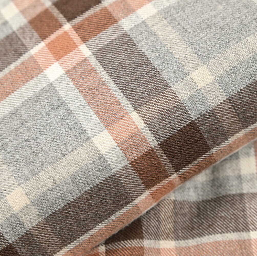 BARBA DANDYLIFE コットンフランネル ホリゾンタルカラーシャツ / The Vintage Shirt｜435689｜GUARDAROBA MILANO OFFICIAL STORE