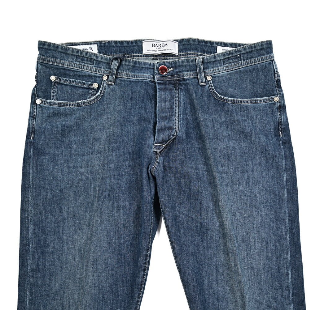 BARBA “FIVE” ストレッチデニム スリムジーンズ ブルー 38 | GUARDAROBA MILANO OFFICIAL STORE