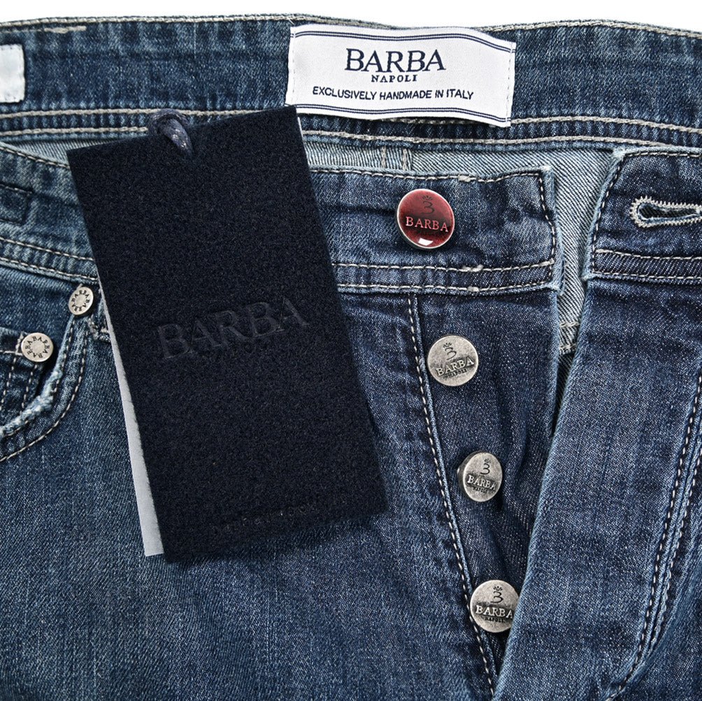 BARBA “FIVE” ストレッチデニム スリムジーンズ ブルー 38 | GUARDAROBA MILANO OFFICIAL STORE