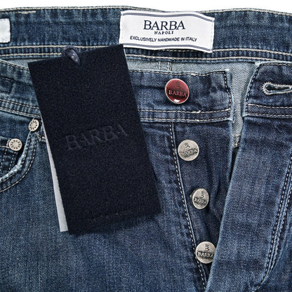 BARBA “FIVE” ストレッチデニム スリムジーンズ ブルー 38 | GUARDAROBA MILANO OFFICIAL STORE