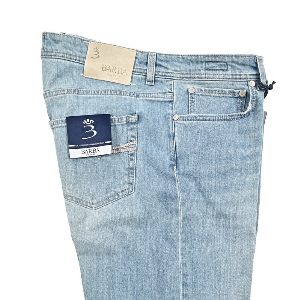 BARBA “FIVE” ストレッチデニム スリムジーンズ ライトブルー 34 | GUARDAROBA MILANO OFFICIAL STORE