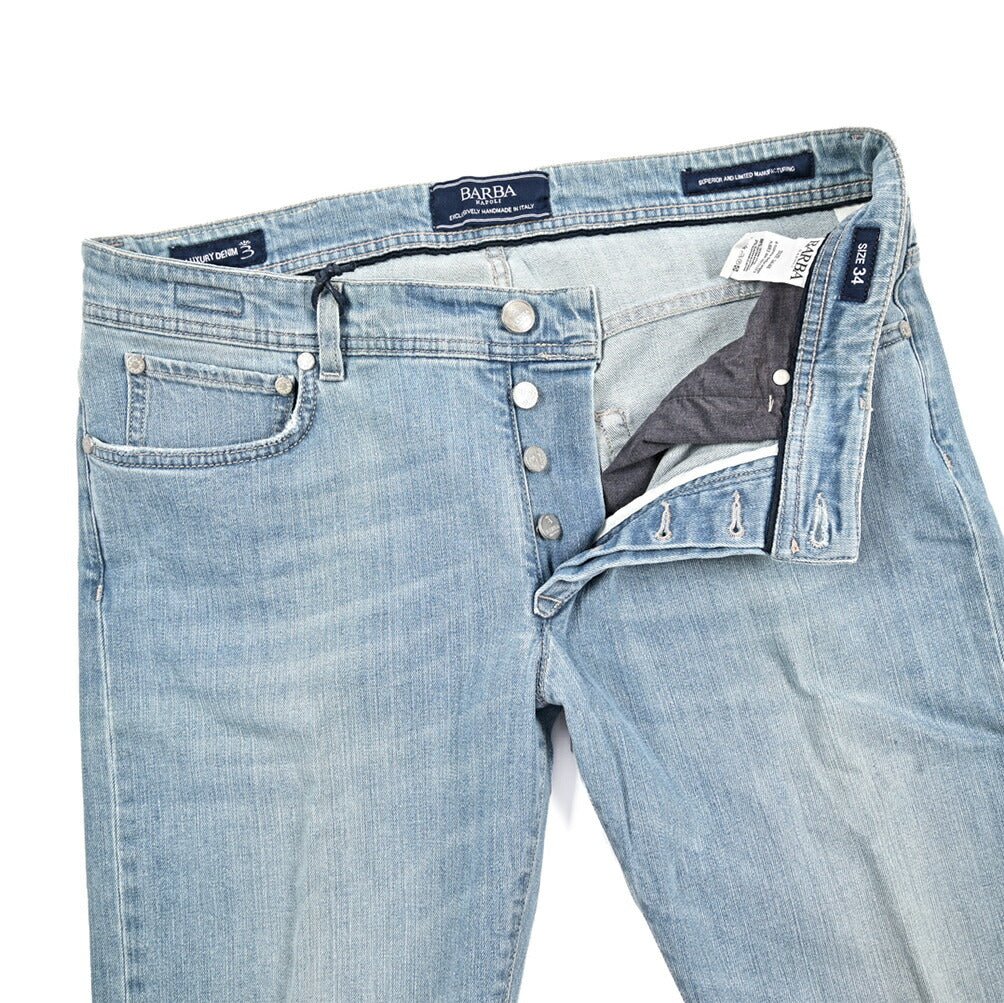 BARBA “FIVE” ストレッチデニム スリムジーンズ ライトブルー 34 | GUARDAROBA MILANO OFFICIAL STORE