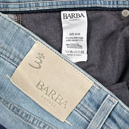 BARBA “FIVE” ストレッチデニム スリムジーンズ ライトブルー 34 | GUARDAROBA MILANO OFFICIAL STORE