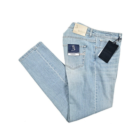BARBA “FIVE” ストレッチデニム スリムジーンズ ライトブルー 34 | GUARDAROBA MILANO OFFICIAL STORE