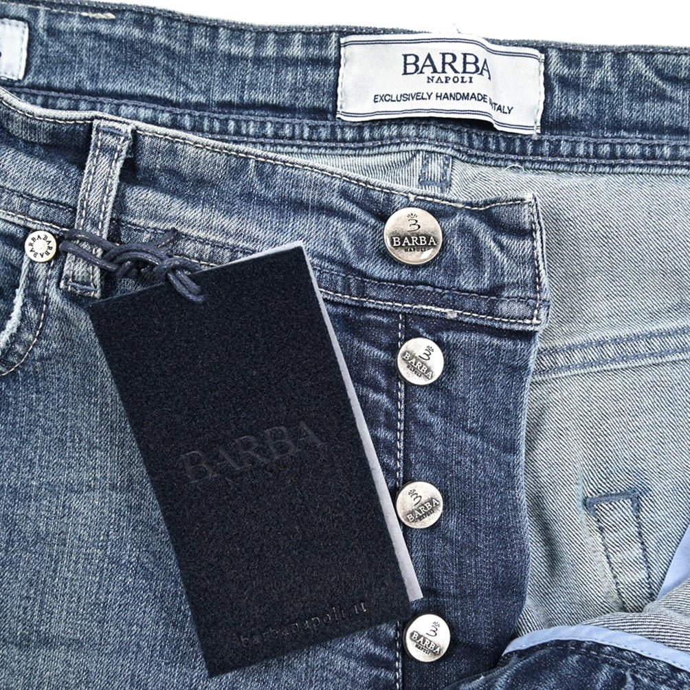 BARBA “FIVE” ストレッチデニム スリムジーンズ ブルー 40 | GUARDAROBA MILANO OFFICIAL STORE