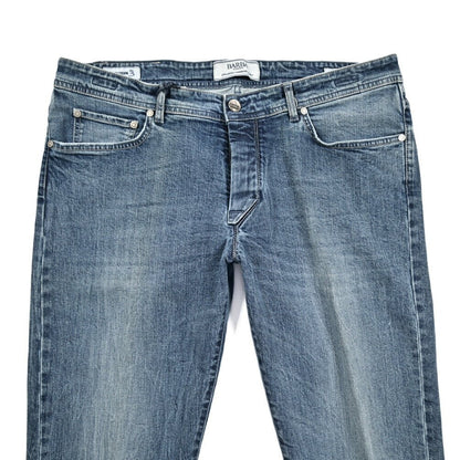 BARBA “FIVE” ストレッチデニム スリムジーンズ ブルー 40 | GUARDAROBA MILANO OFFICIAL STORE