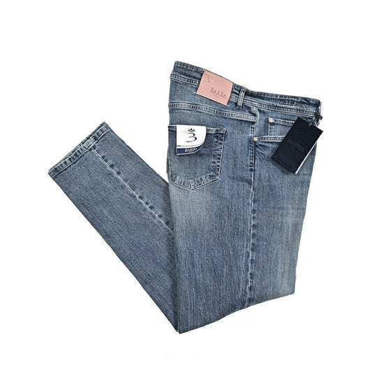 BARBA “FIVE” ストレッチデニム スリムジーンズ ブルー 40 | GUARDAROBA MILANO OFFICIAL STORE
