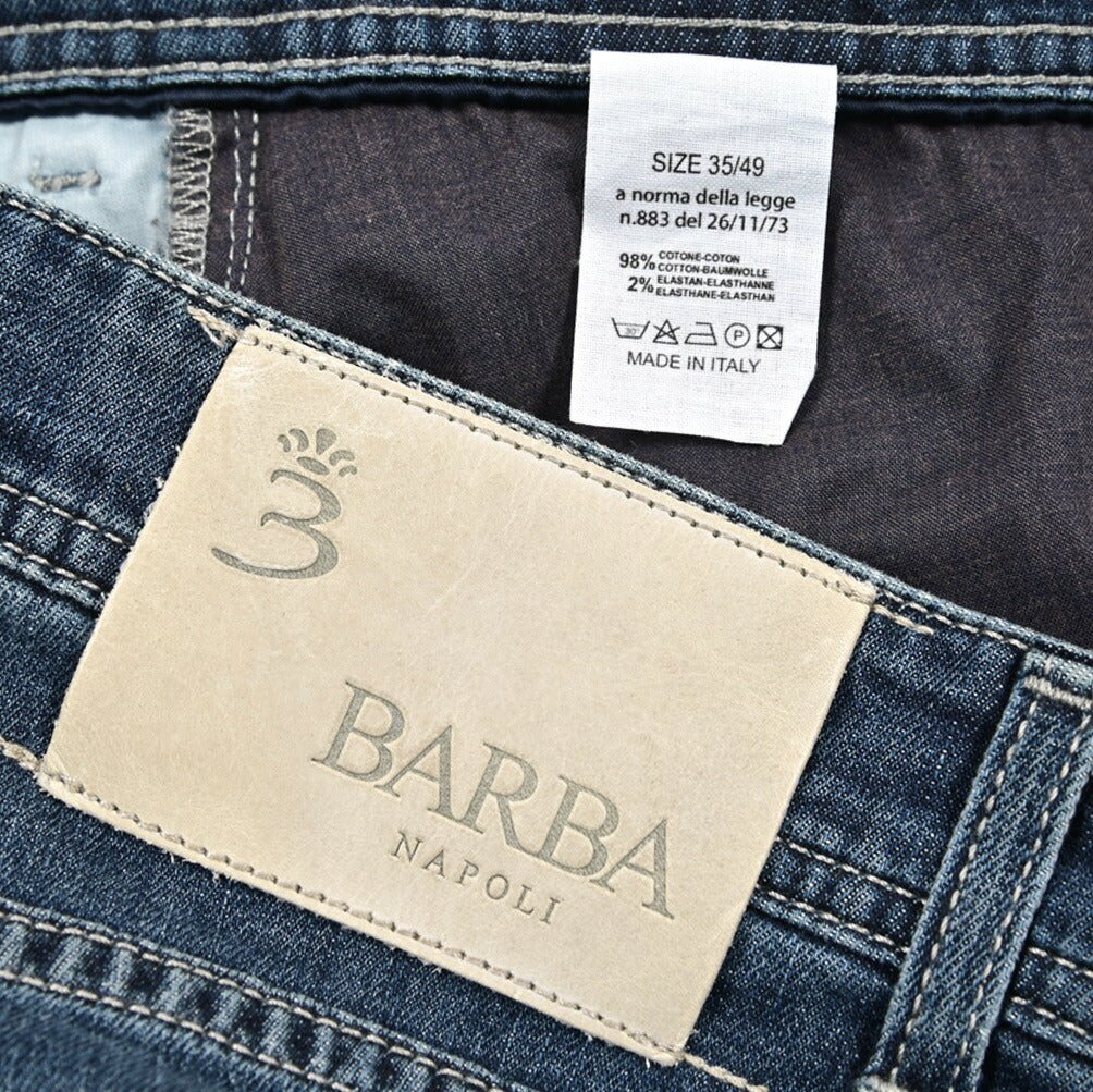 BARBA “FIVE” ストレッチデニム スリムジーンズ ブルー 35 | GUARDAROBA MILANO OFFICIAL STORE