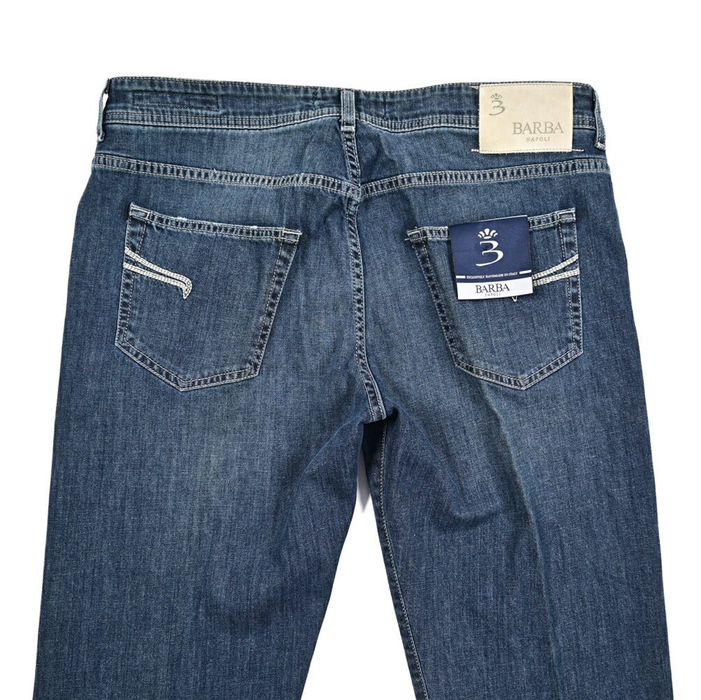 BARBA “FIVE” ストレッチデニム スリムジーンズ ブルー 35 | GUARDAROBA MILANO OFFICIAL STORE