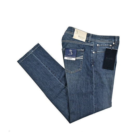 BARBA “FIVE” ストレッチデニム スリムジーンズ ブルー 35 | GUARDAROBA MILANO OFFICIAL STORE