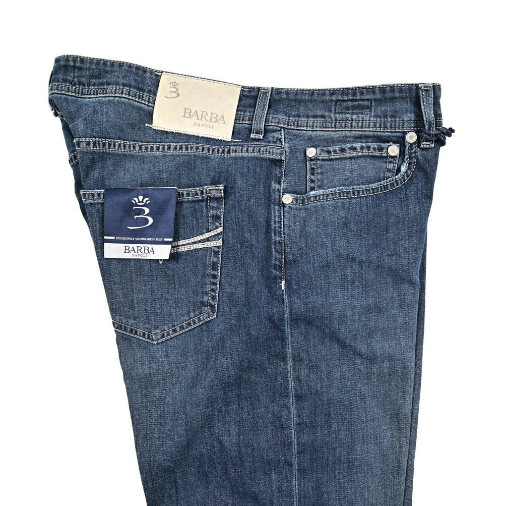 BARBA “FIVE” ストレッチデニム スリムジーンズ ブルー 35 | GUARDAROBA MILANO OFFICIAL STORE