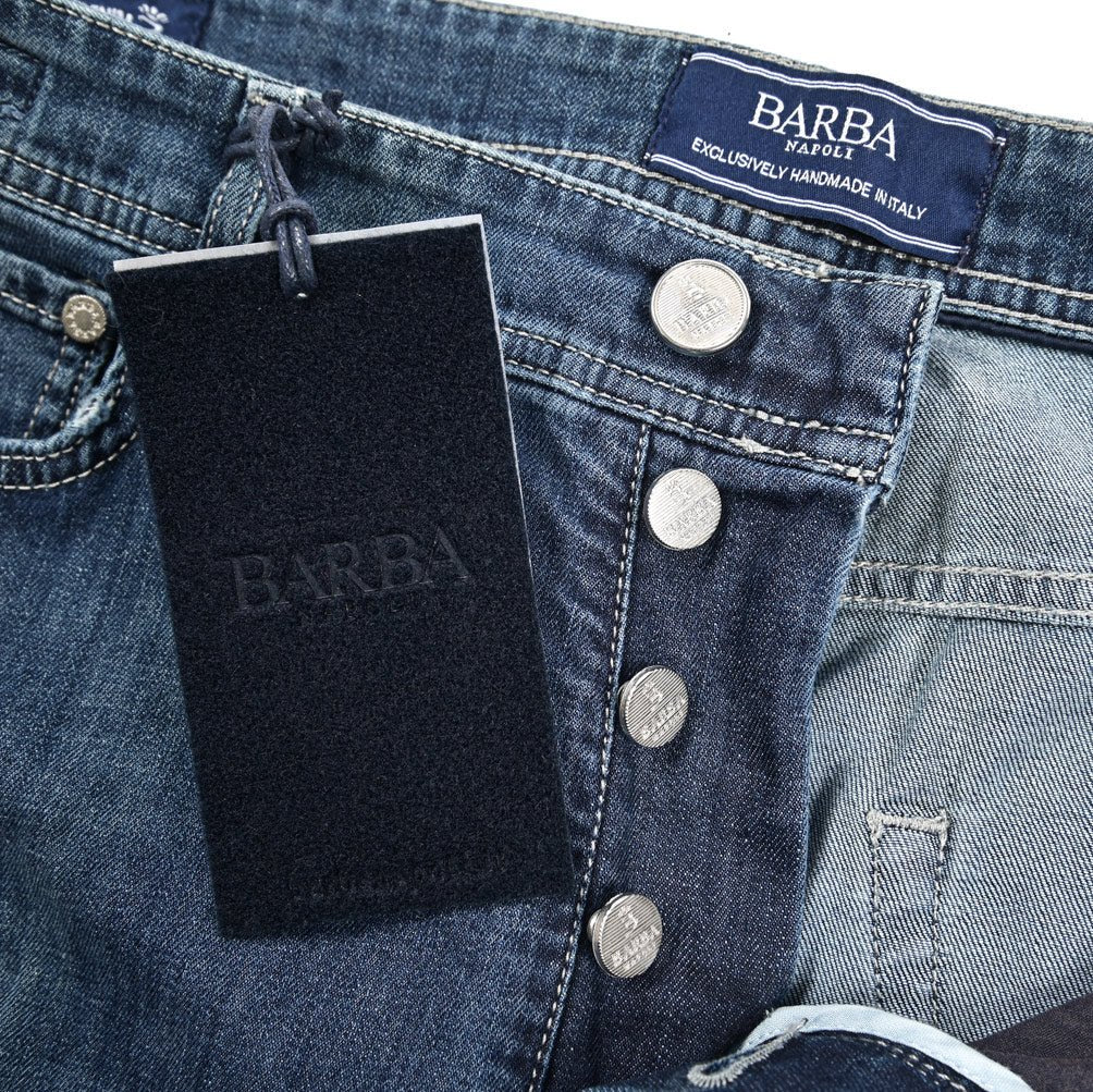 BARBA “FIVE” ストレッチデニム スリムジーンズ ブルー 35 | GUARDAROBA MILANO OFFICIAL STORE