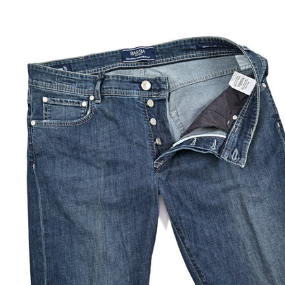 BARBA “FIVE” ストレッチデニム スリムジーンズ ブルー 35 | GUARDAROBA MILANO OFFICIAL STORE