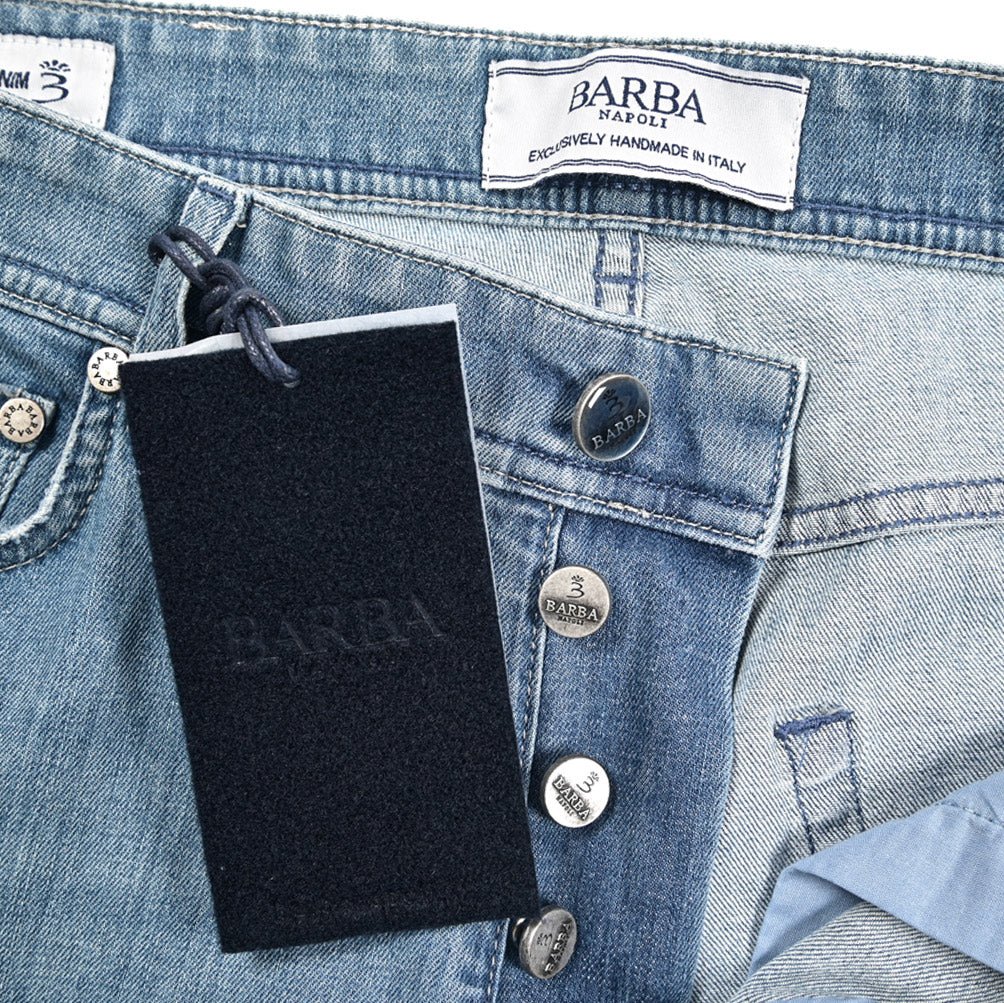 BARBA “FIVE” ストレッチデニム スリムジーンズ ライトブルー 34 | GUARDAROBA MILANO OFFICIAL STORE