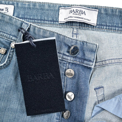 BARBA “FIVE” ストレッチデニム スリムジーンズ ライトブルー 34 | GUARDAROBA MILANO OFFICIAL STORE