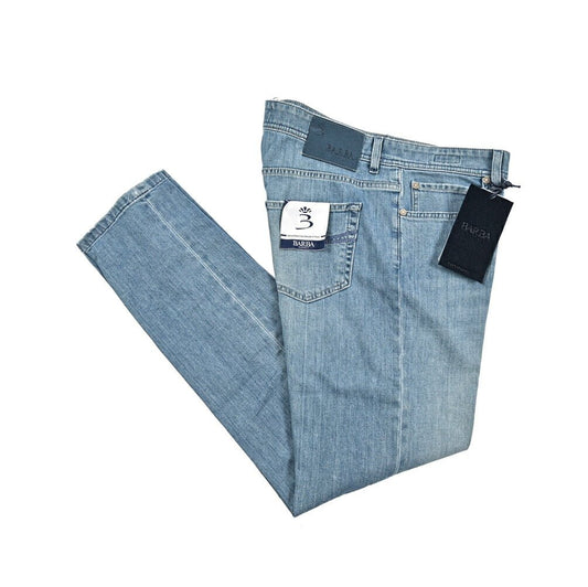 BARBA “FIVE” ストレッチデニム スリムジーンズ ライトブルー 34 | GUARDAROBA MILANO OFFICIAL STORE