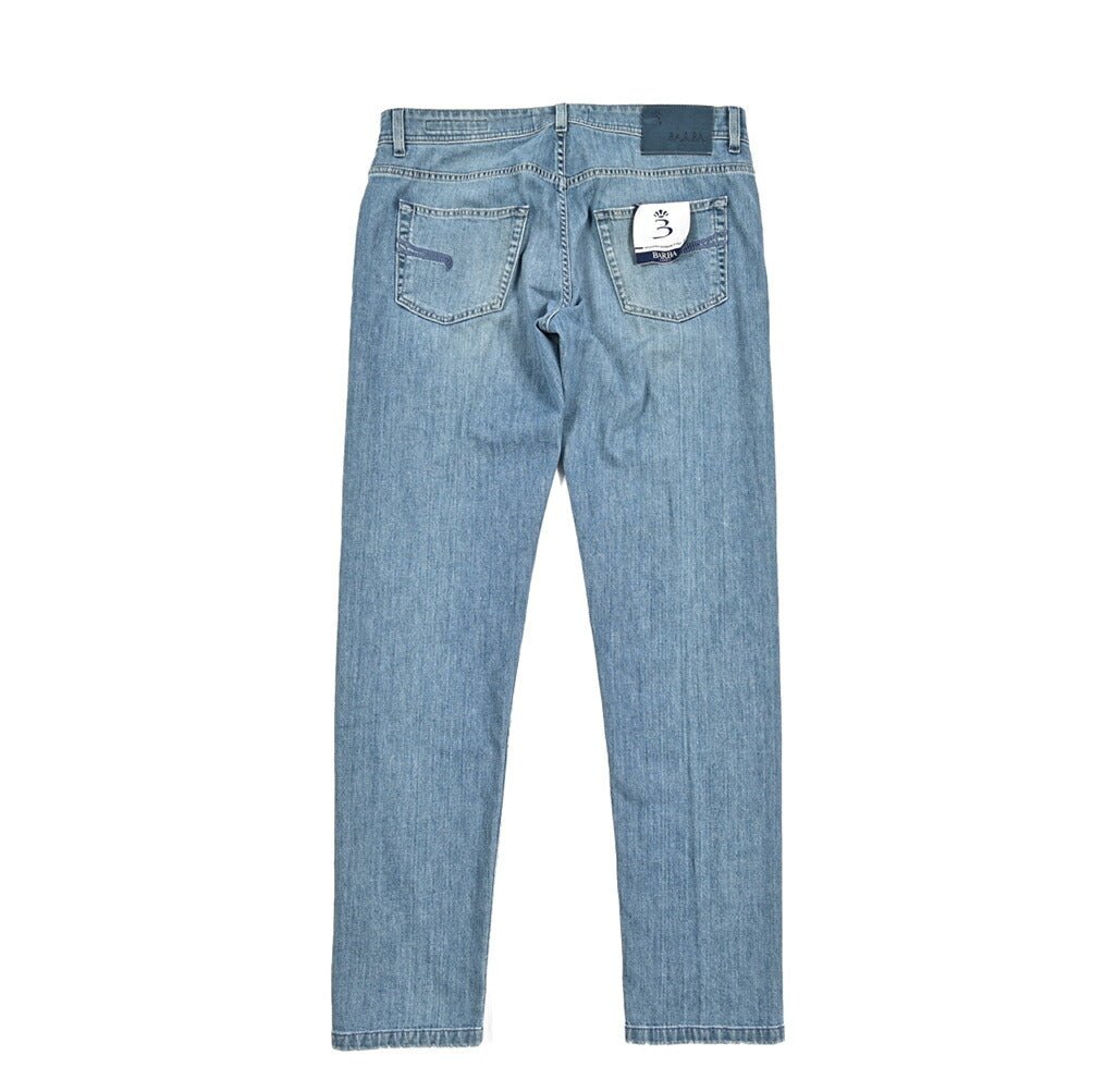 BARBA “FIVE” ストレッチデニム スリムジーンズ ライトブルー 34 | GUARDAROBA MILANO OFFICIAL STORE