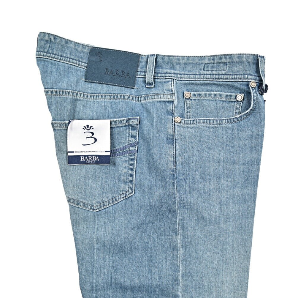 BARBA “FIVE” ストレッチデニム スリムジーンズ ライトブルー 34 | GUARDAROBA MILANO OFFICIAL STORE