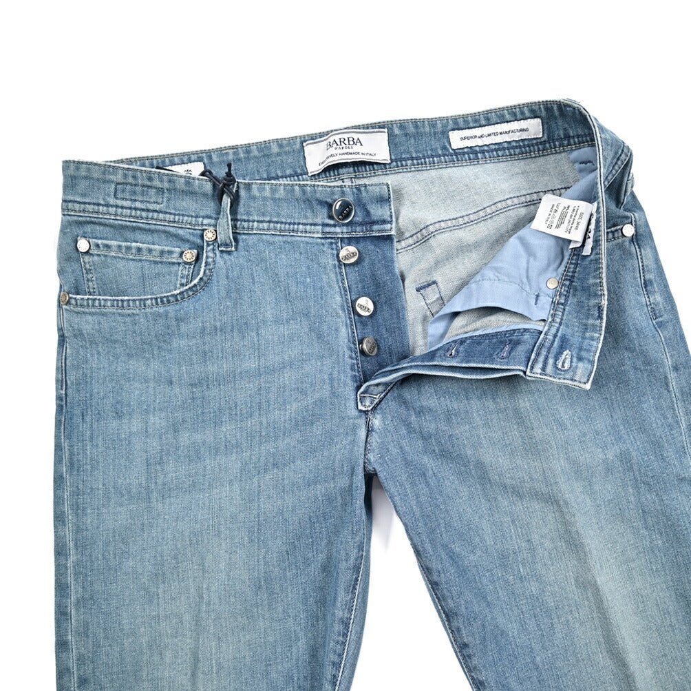 BARBA “FIVE” ストレッチデニム スリムジーンズ ライトブルー 34 | GUARDAROBA MILANO OFFICIAL STORE