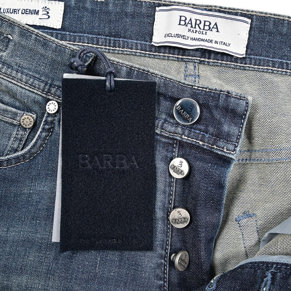 BARBA “FIVE” ストレッチデニム スリムジーンズ ブルー 34 | GUARDAROBA MILANO OFFICIAL STORE