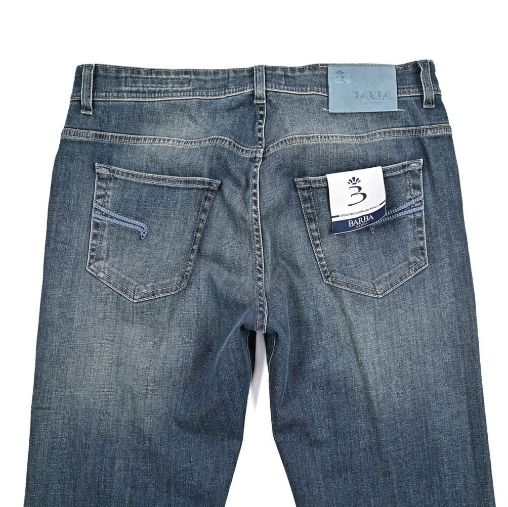 BARBA “FIVE” ストレッチデニム スリムジーンズ ブルー 34 | GUARDAROBA MILANO OFFICIAL STORE