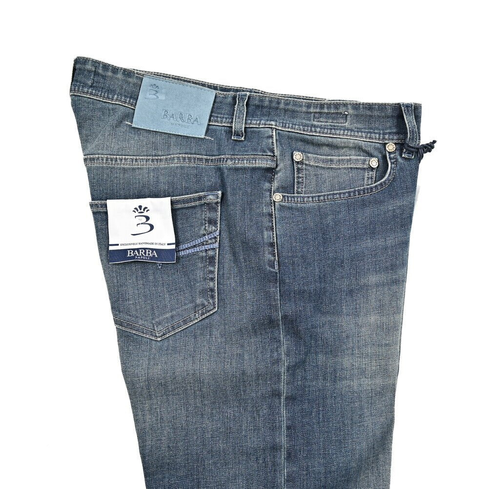 BARBA “FIVE” ストレッチデニム スリムジーンズ ブルー 34 | GUARDAROBA MILANO OFFICIAL STORE