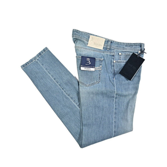 BARBA “FIVE” ストレッチデニム スリムジーンズ ブルー 34 | GUARDAROBA MILANO OFFICIAL STORE