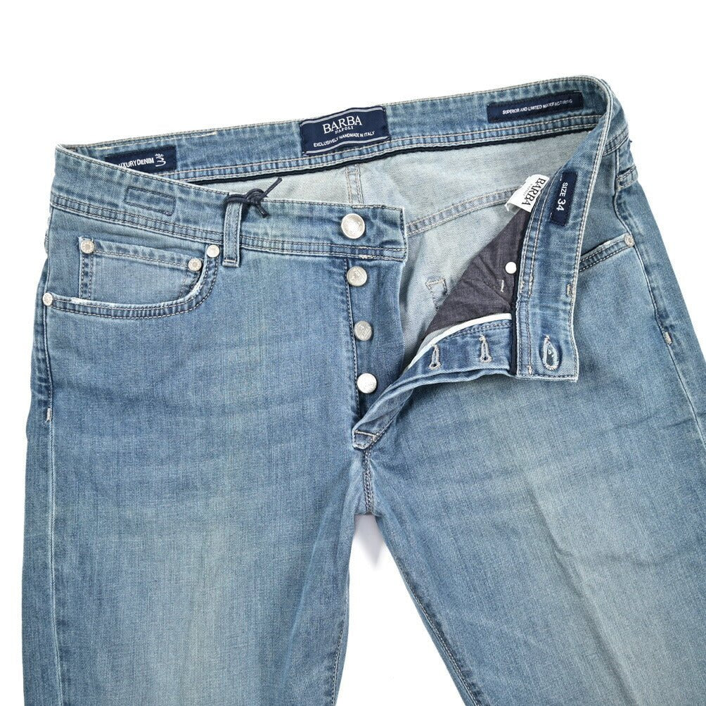 BARBA “FIVE” ストレッチデニム スリムジーンズ ブルー 34 | GUARDAROBA MILANO OFFICIAL STORE