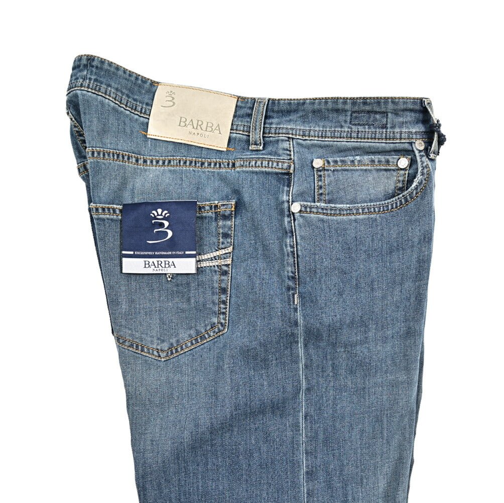 BARBA “FIVE” ストレッチデニム スリムジーンズ ブルー 34 | GUARDAROBA MILANO OFFICIAL STORE