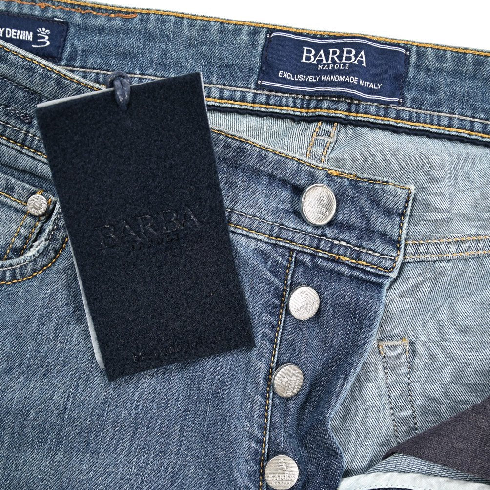 BARBA “FIVE” ストレッチデニム スリムジーンズ ブルー 34 | GUARDAROBA MILANO OFFICIAL STORE