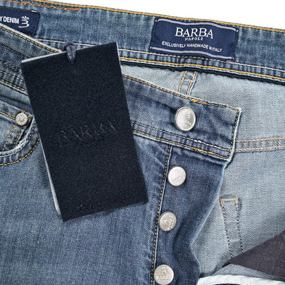 BARBA “FIVE” ストレッチデニム スリムジーンズ ブルー 34 | GUARDAROBA MILANO OFFICIAL STORE