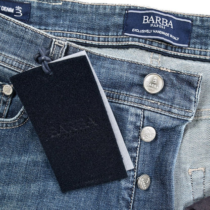 BARBA “FIVE” ストレッチデニム スリムジーンズ ブルー 35 | GUARDAROBA MILANO OFFICIAL STORE