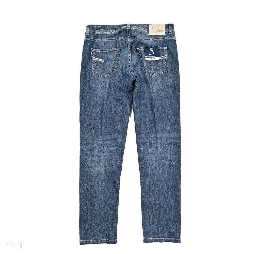 BARBA “FIVE” ストレッチデニム スリムジーンズ ブルー 35 | GUARDAROBA MILANO OFFICIAL STORE