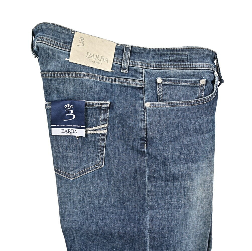 BARBA “FIVE” ストレッチデニム スリムジーンズ ブルー 35 | GUARDAROBA MILANO OFFICIAL STORE