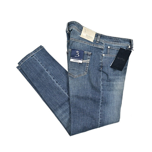 BARBA “FIVE” ストレッチデニム スリムジーンズ ブルー 35 | GUARDAROBA MILANO OFFICIAL STORE