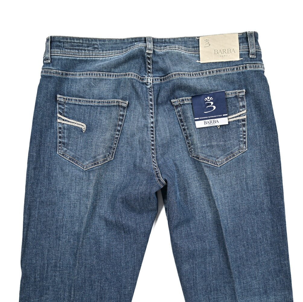 BARBA “FIVE” ストレッチデニム スリムジーンズ ブルー 35 | GUARDAROBA MILANO OFFICIAL STORE