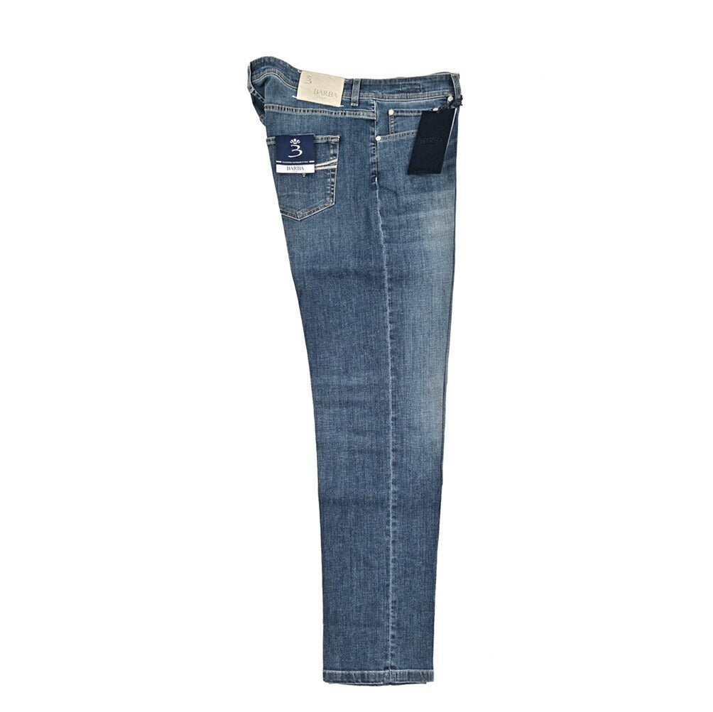 BARBA “FIVE” ストレッチデニム スリムジーンズ ブルー 35 | GUARDAROBA MILANO OFFICIAL STORE