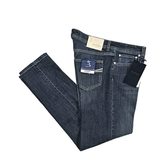 BARBA “FIVE” ストレッチデニム スリムジーンズ ネイビー 34 | GUARDAROBA MILANO OFFICIAL STORE