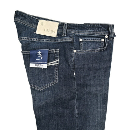 BARBA “FIVE” ストレッチデニム スリムジーンズ ネイビー 34 | GUARDAROBA MILANO OFFICIAL STORE