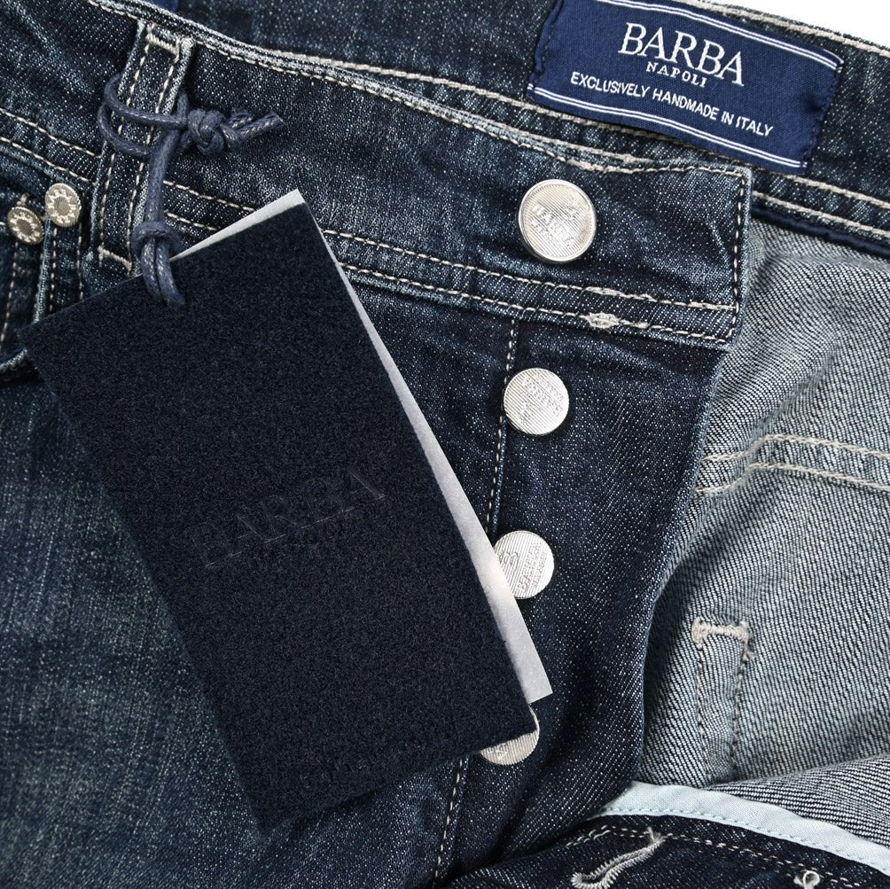 BARBA “FIVE” ストレッチデニム スリムジーンズ ネイビー 34 | GUARDAROBA MILANO OFFICIAL STORE