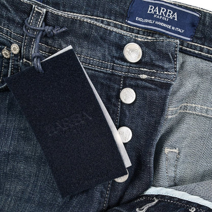 BARBA “FIVE” ストレッチデニム スリムジーンズ ネイビー 34 | GUARDAROBA MILANO OFFICIAL STORE