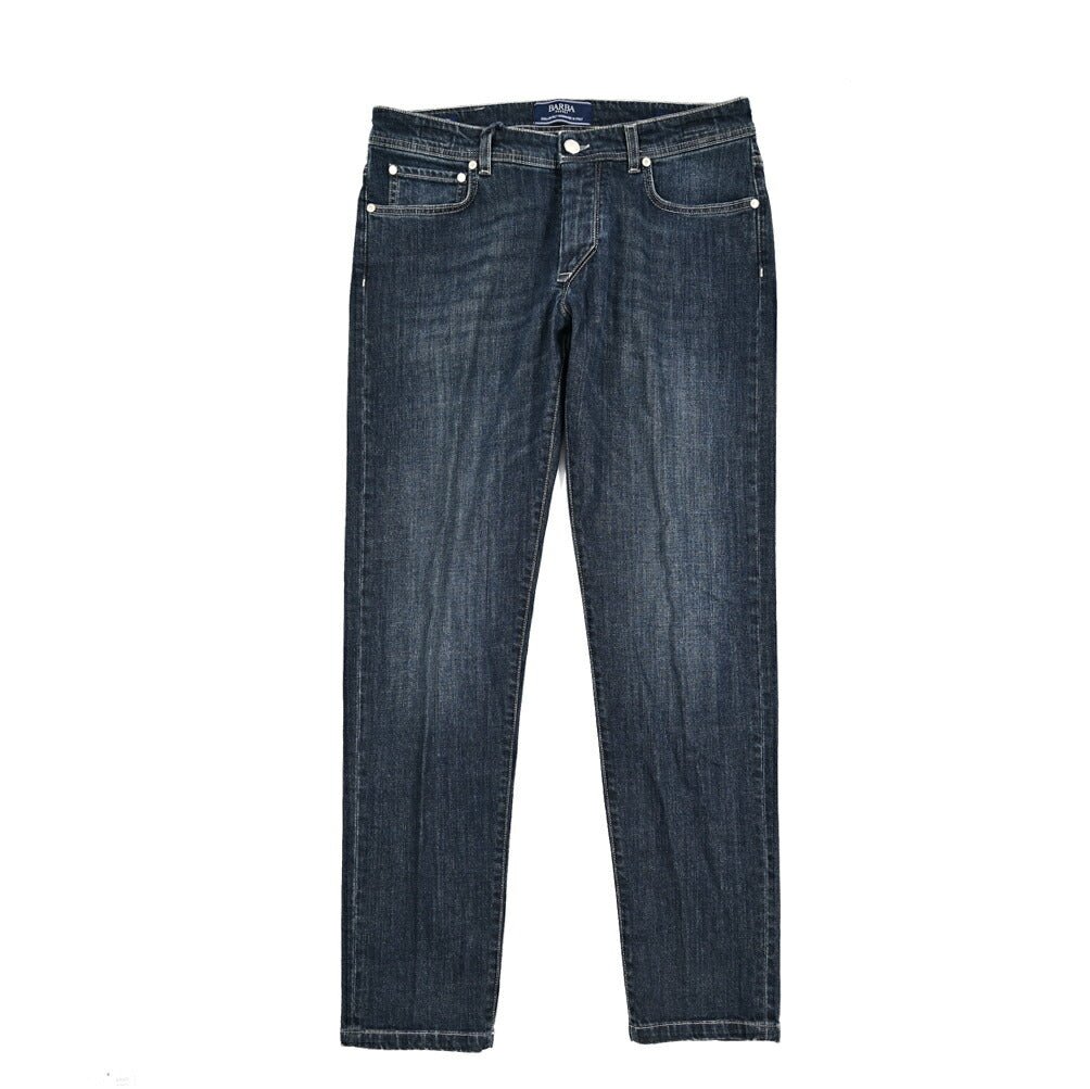 BARBA “FIVE” ストレッチデニム スリムジーンズ ネイビー 34 | GUARDAROBA MILANO OFFICIAL STORE
