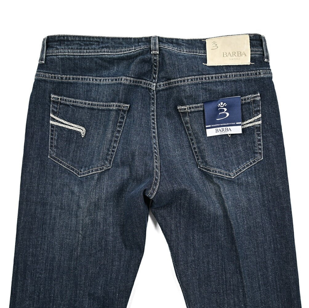 BARBA “FIVE” ストレッチデニム スリムジーンズ ネイビー 34 | GUARDAROBA MILANO OFFICIAL STORE