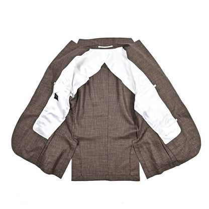 BARBA JACKET JIMMY ウール混リネン 段返り3Bシングルテーラードジャケット｜434094-48｜GUARDAROBA MILANO OFFICIAL STORE