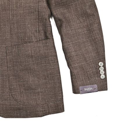 BARBA JACKET JIMMY ウール混リネン 段返り3Bシングルテーラードジャケット｜434094-48｜GUARDAROBA MILANO OFFICIAL STORE