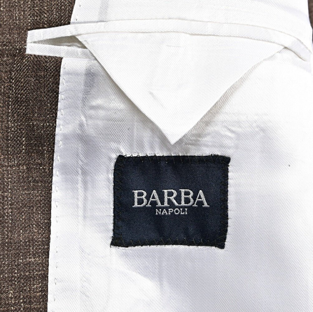 BARBA JACKET JIMMY ウール混リネン 段返り3Bシングルテーラードジャケット｜434094-48｜GUARDAROBA MILANO OFFICIAL STORE